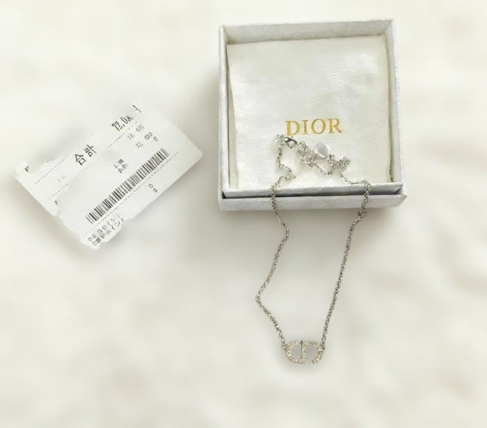 DIOR★ロゴ ネックレス シルバー