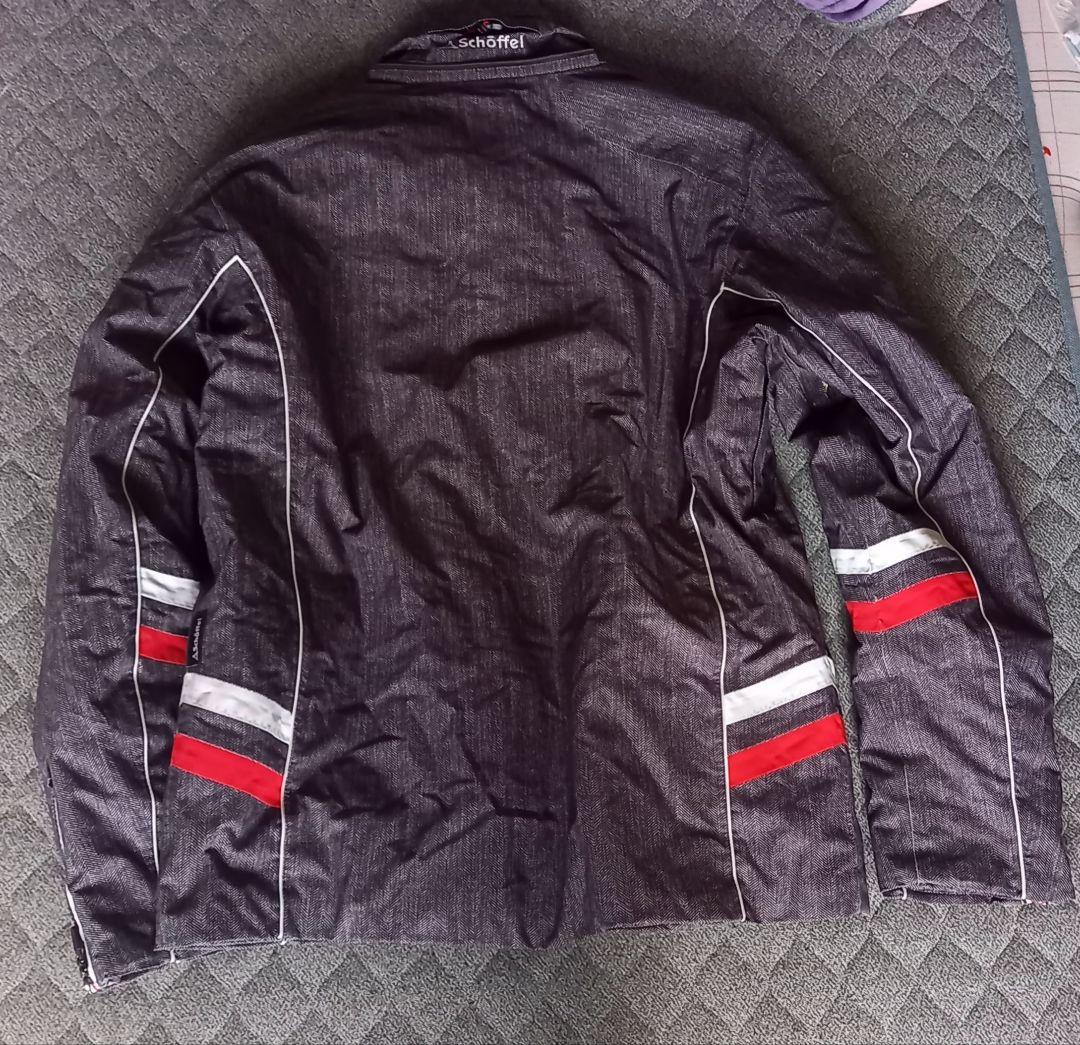 フードなし　schoffel スキージャケット　中綿　ツイード転写　ヘリンボーン