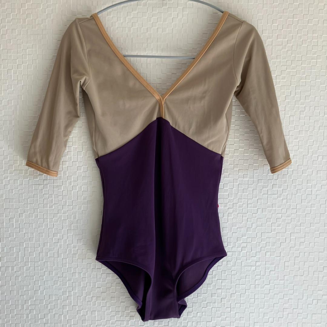 タイムセール♪ 2/9までYUMIKO レオタード　Alicia　五分袖　L