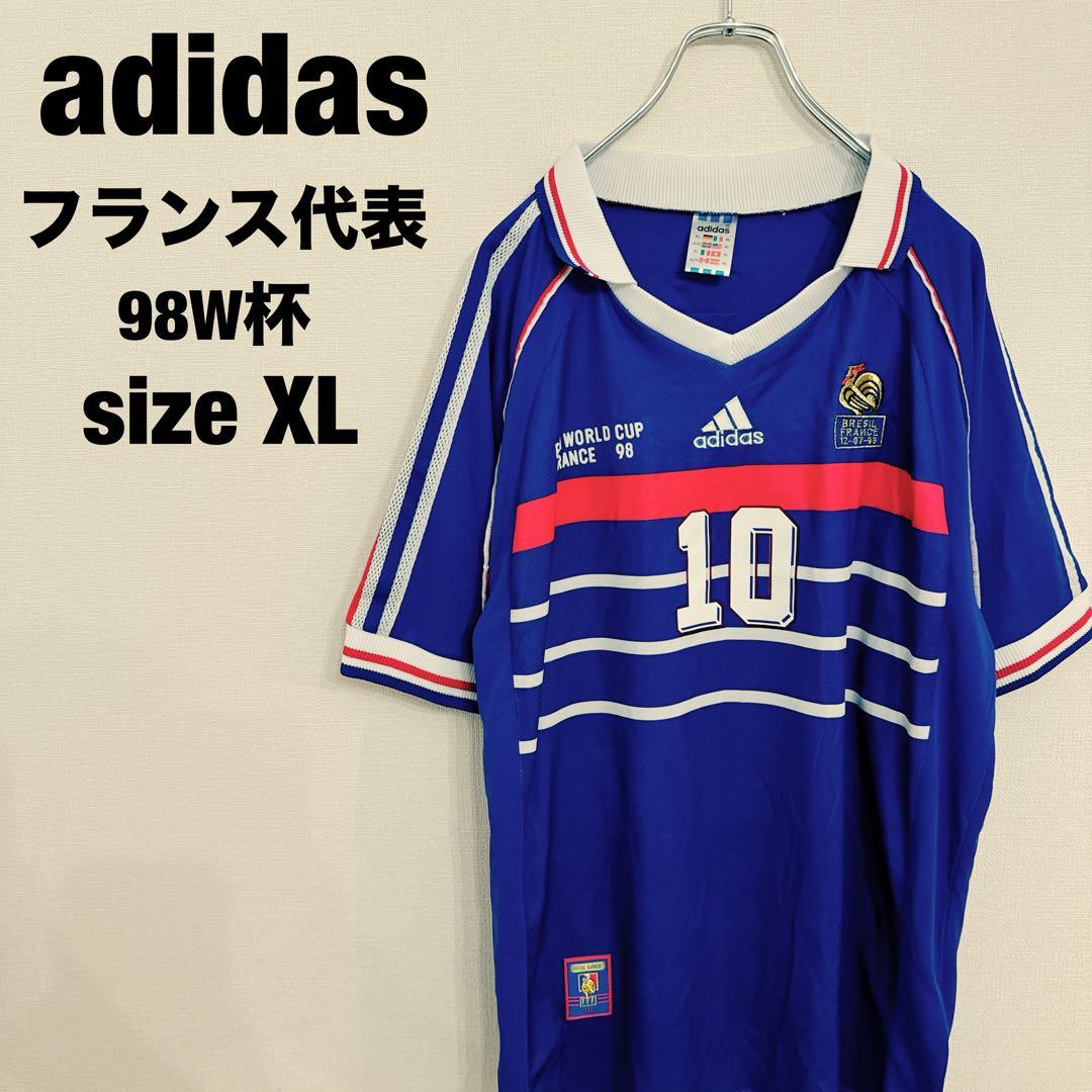 ⭐︎希少⭐︎adidas 90s 98w杯 フランス代表ユニフォーム ジダン