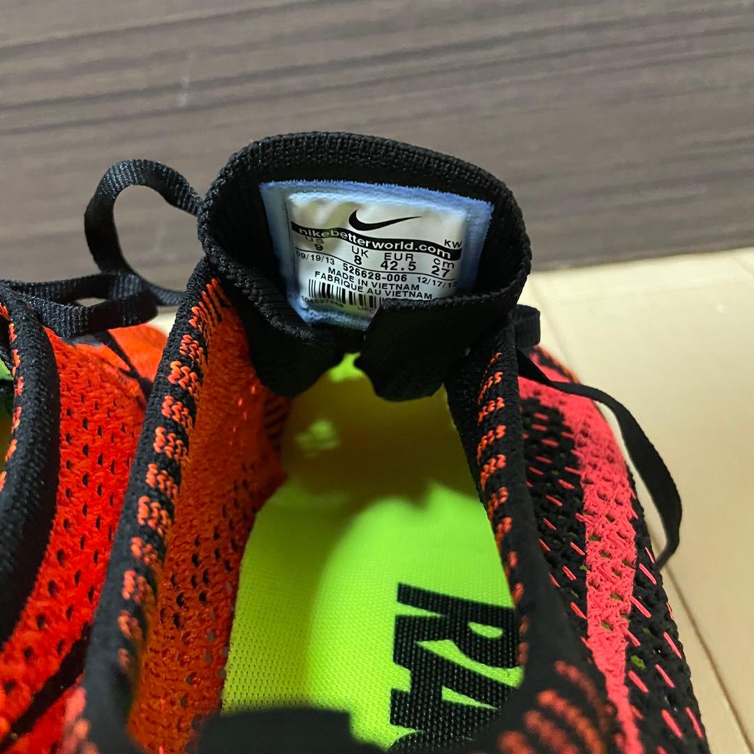 【新品✨超希少✨】 NIKE フライニットレーサー　赤×黒×オレンジ　ランニング