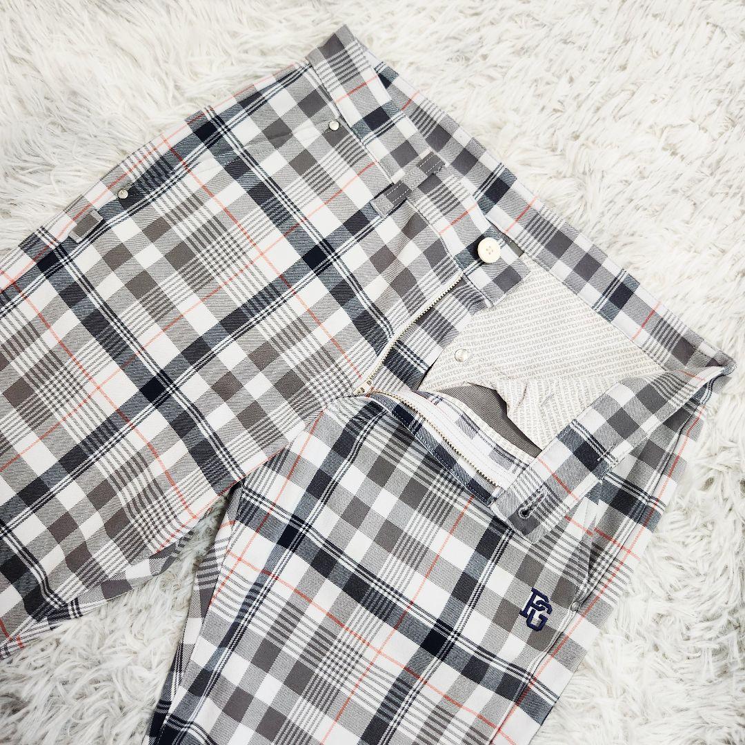 PEARLY GATES ゴルフウェア チェック ロングパンツ ストレッチ 3