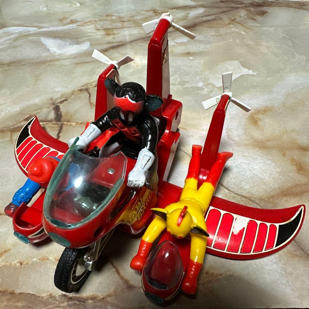 昭*和様 アクマイザー3 タカトクトイス 日本製 すすめ！ギャリバード号 ソフビ