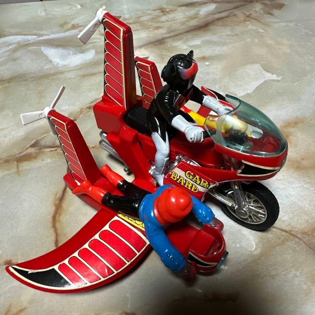 昭*和様 アクマイザー3 タカトクトイス 日本製 すすめ！ギャリバード号 ソフビ