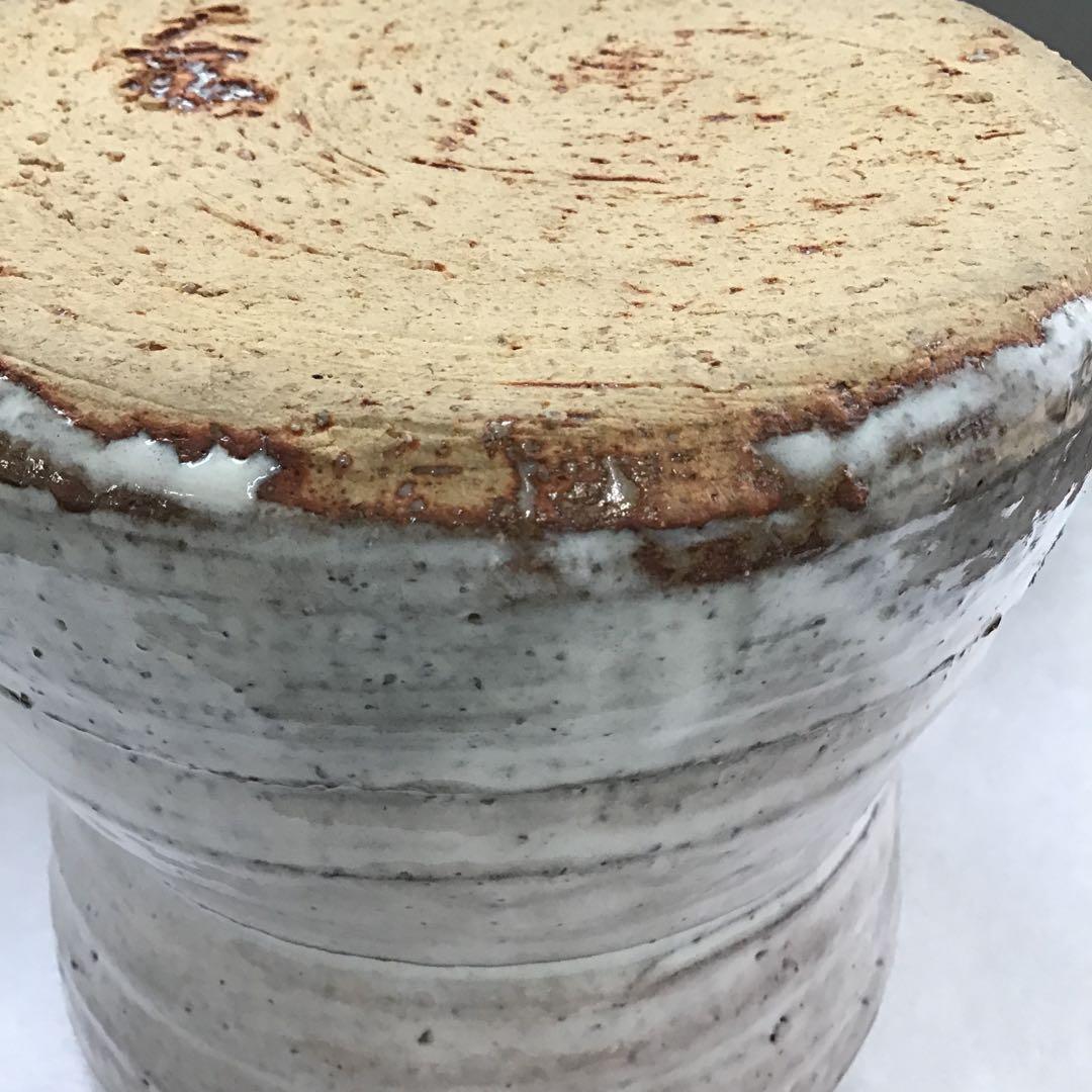 茶道具　水指　萩焼水指　天寵山　七代　　兼田三左衛門作　栞　共箱　S210MS