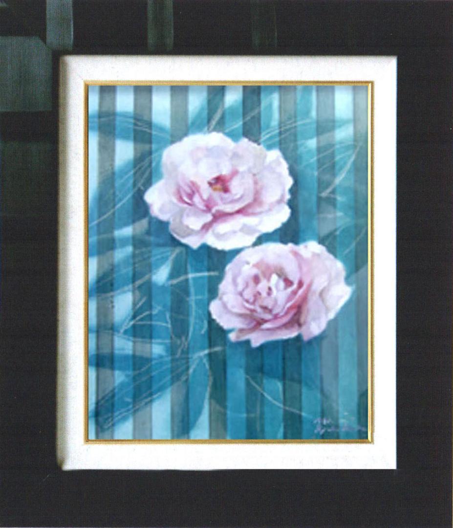 油絵 菅家令子 絵 絵画 インテリア F4-222023 花 ぼたん