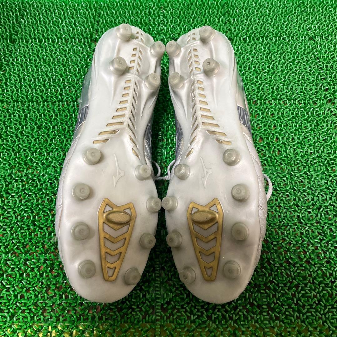 ミズノ サッカースパイク モレリアネオ 4 JAPAN(シルバー×ネイビー)