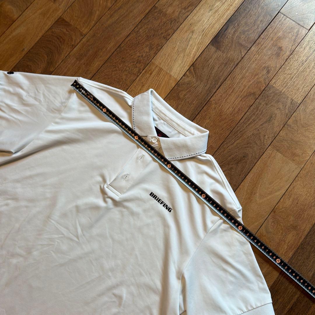 BRIEFING ホワイト ポロシャツ　L