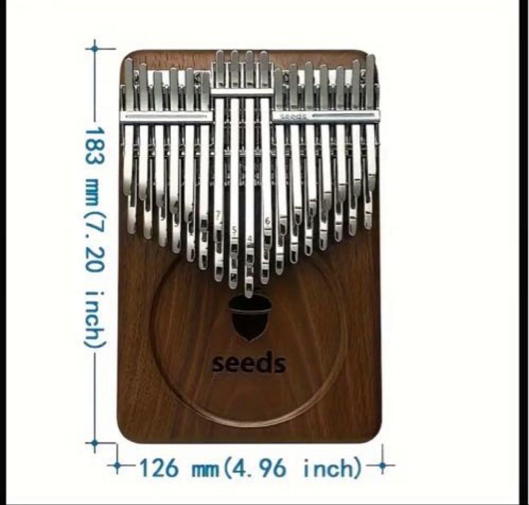 34鍵盤　34キー　カリンバ C調　半音付き 親指ピアノ