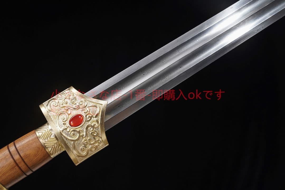 春秋戦剣模様鋼ねじれ星雲紋  古兵器 武具 刀装具 日本刀 模造刀 居合刀