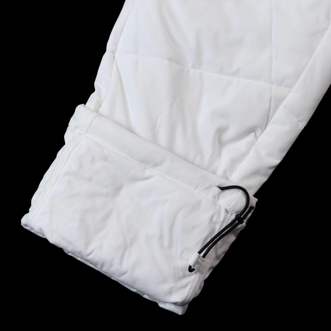 【4L】秋冬 キャロウェイ ゴルフ 保温 キルティング ストレッチ中綿 パンツ白