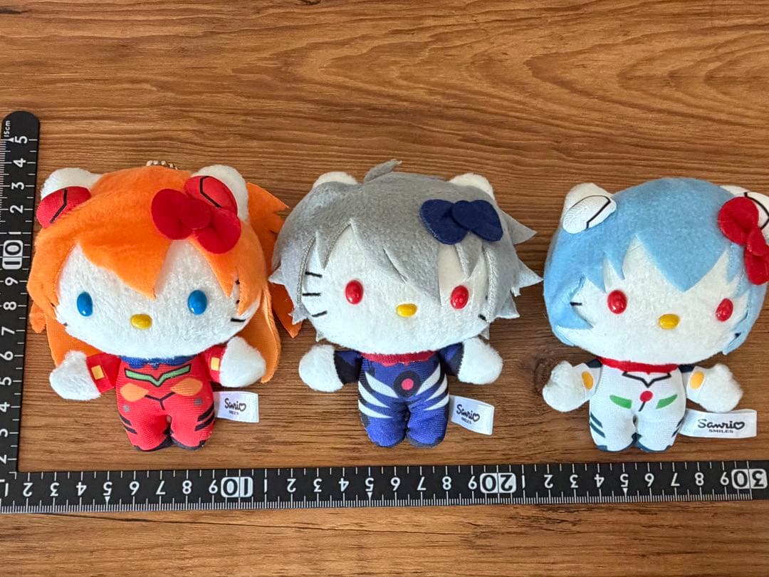 エヴァンゲリオン ハローキティコラボぬいぐるみ 3体セット