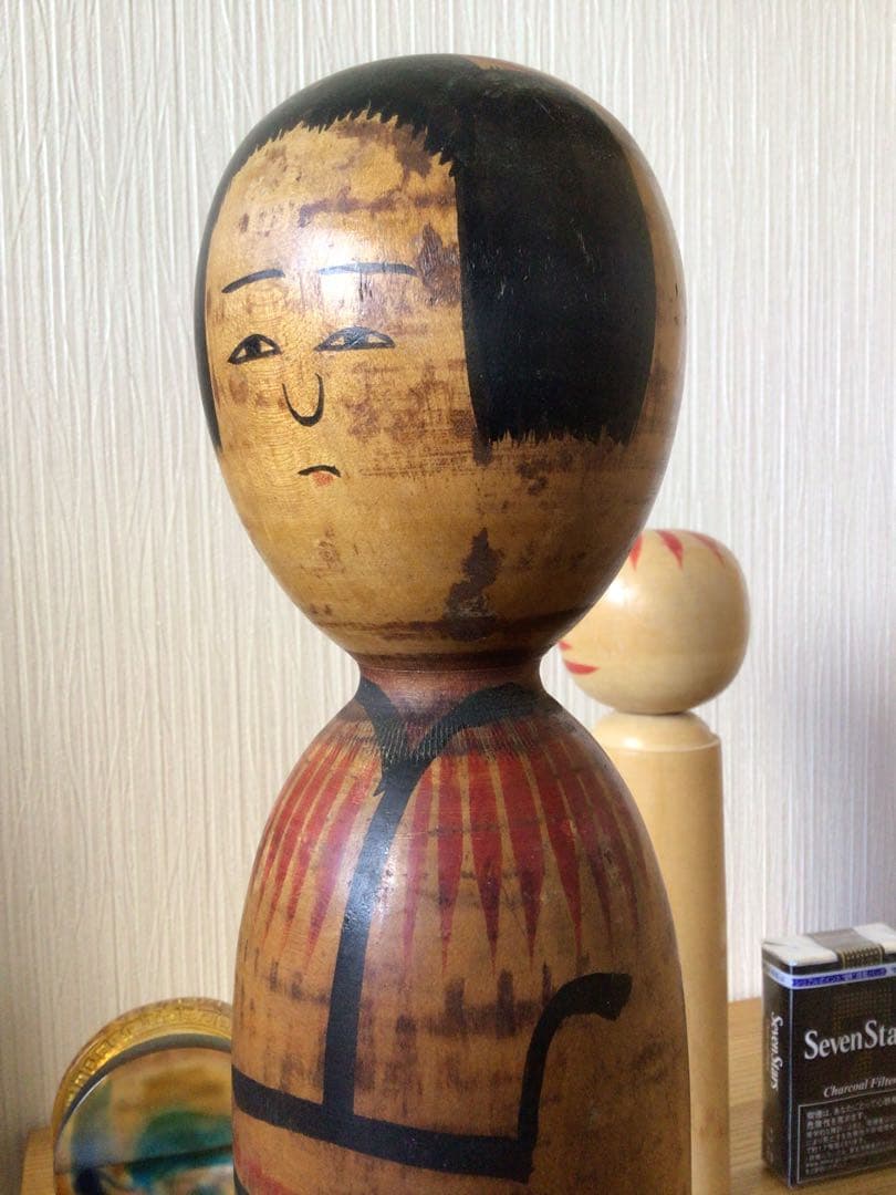 戦前作品 伝統こけし 工人＞秋田県 木地山系＞小椋久太郎 32.5cm 高橋金三