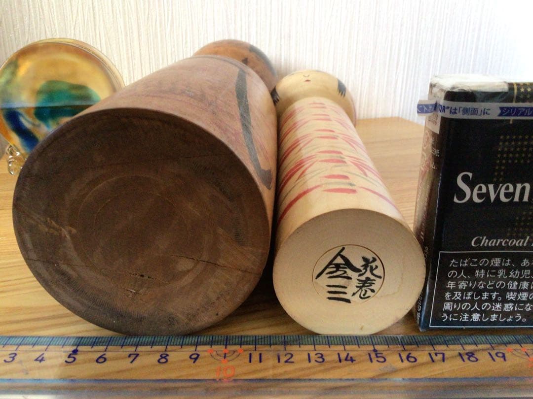 戦前作品 伝統こけし 工人＞秋田県 木地山系＞小椋久太郎 32.5cm 高橋金三