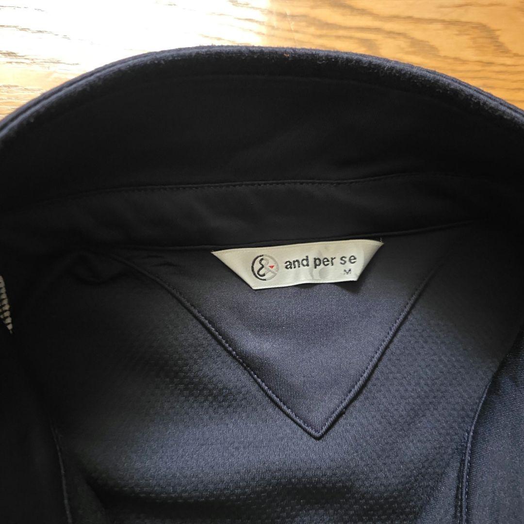 and per se ストライプ ジャケット M