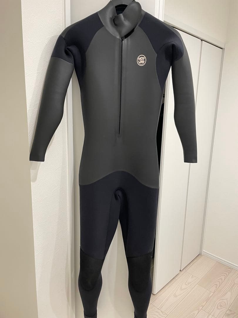 HOTLINE ブラック ウェットスーツ フロントジッパー