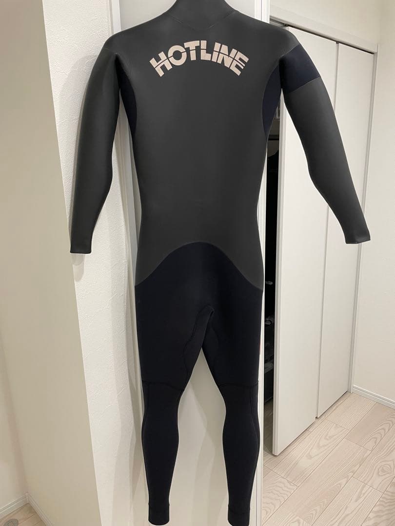 HOTLINE ブラック ウェットスーツ フロントジッパー