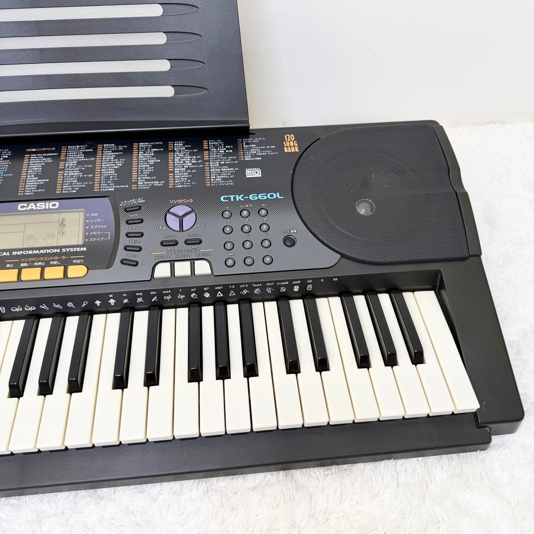 CASIO CTK-660L 電子キーボード 電子ピアノ ACアダプター付き