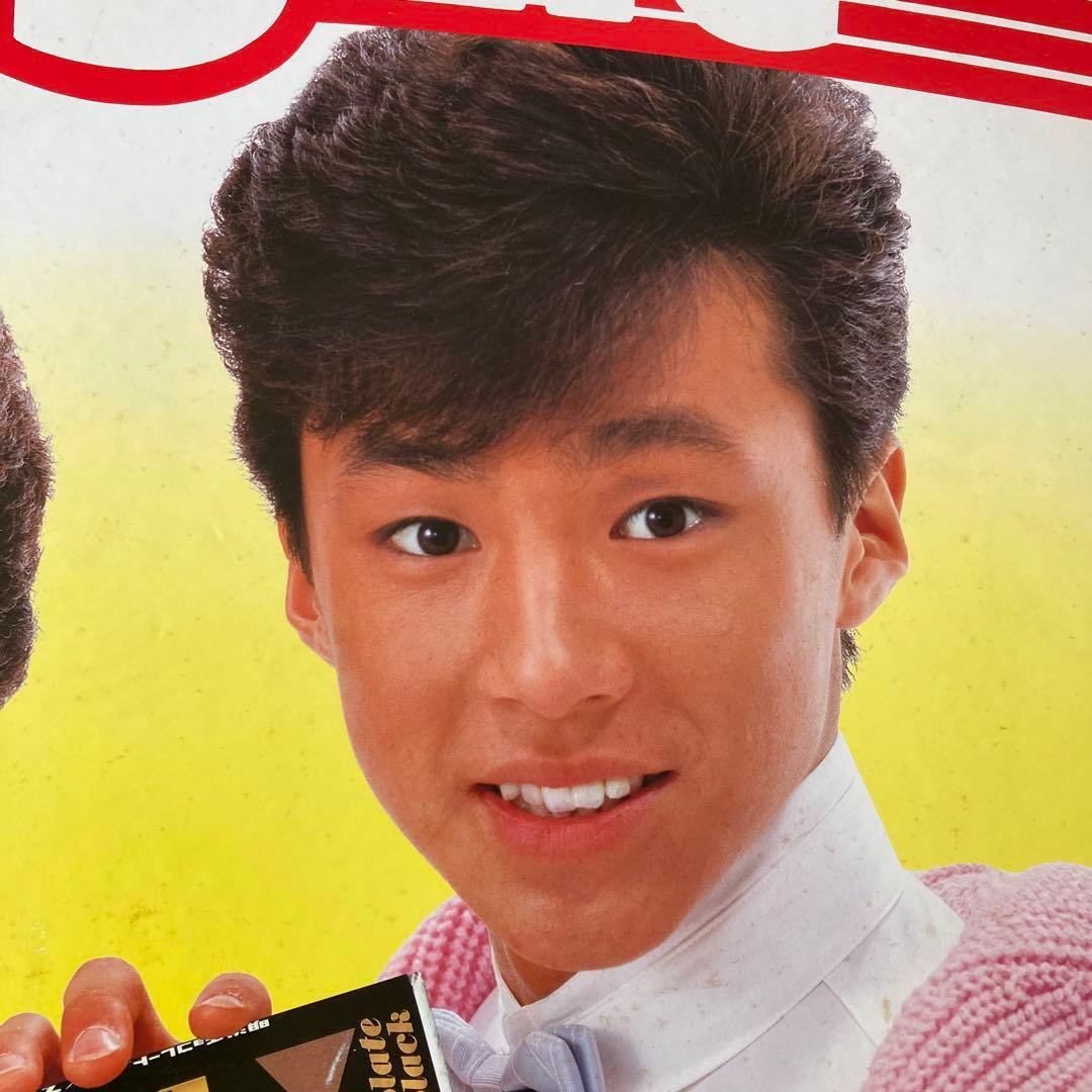 超希少　少年隊　明治Delaチョコレート　特大看板　横85cm