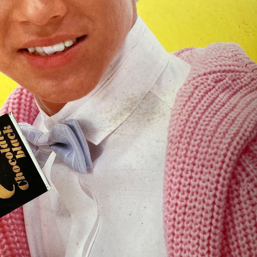 超希少　少年隊　明治Delaチョコレート　特大看板　横85cm