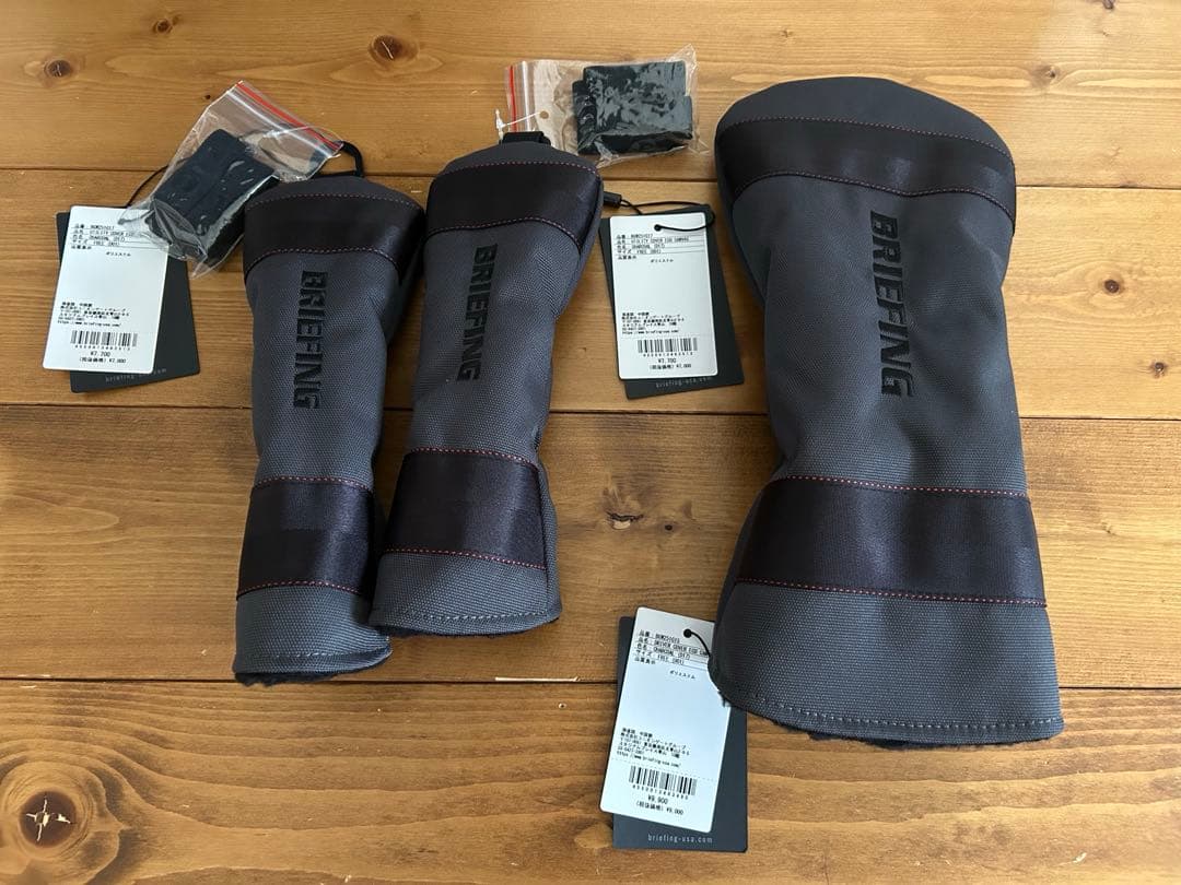 BRIEFING グレー キャディバッグ ヘッドカバー付き