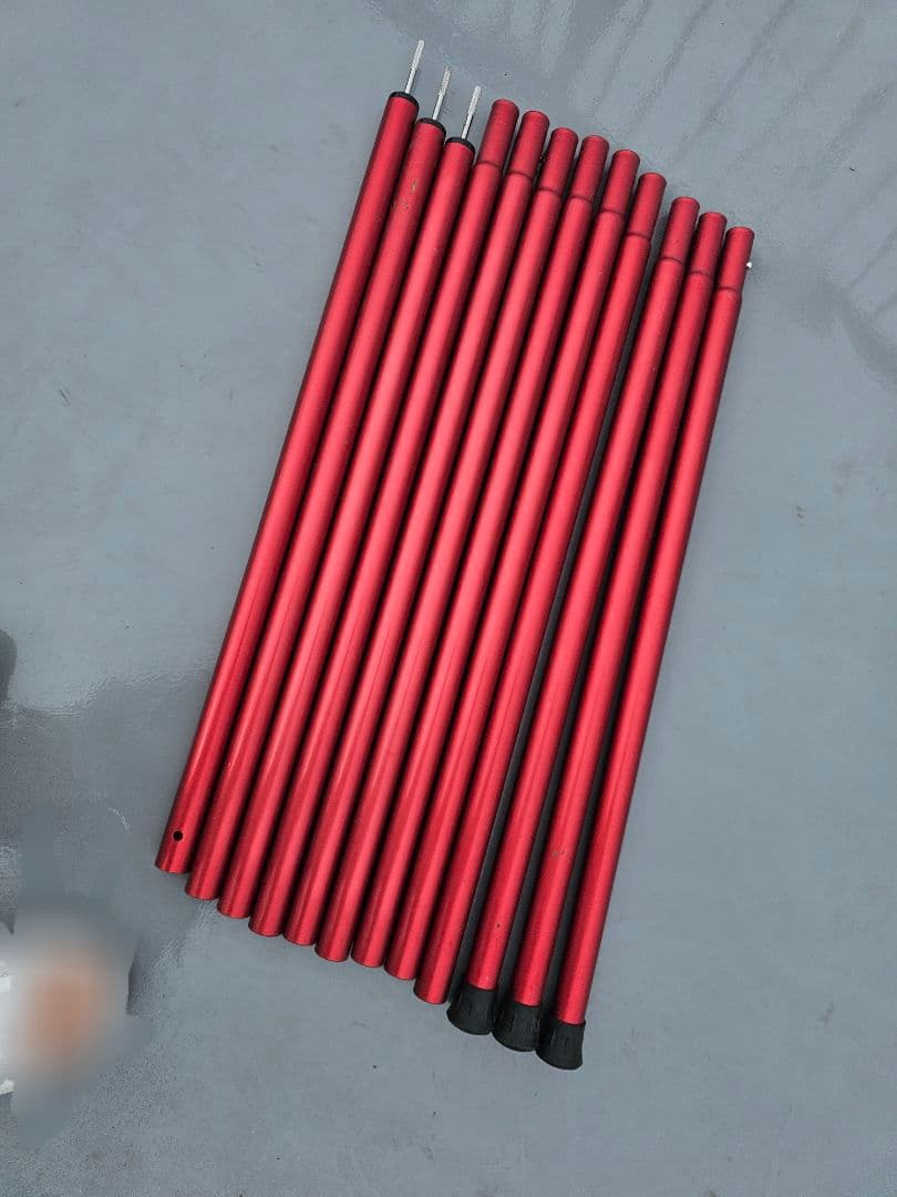 スノーピーク ウイングポールレッド 240cm 2本 280cm 3本