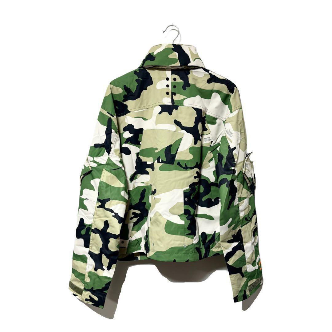 新品 ラッセルノ ゴルフ 2Way カスタム ロング ジャケット カモ L 5