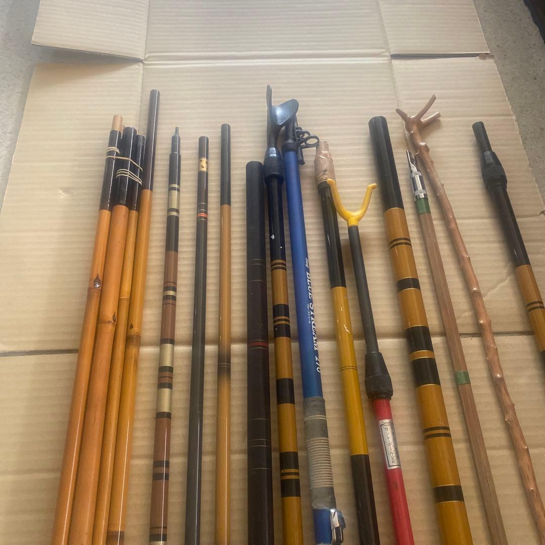 ヘラブナ竿 .竿掛複数本セット