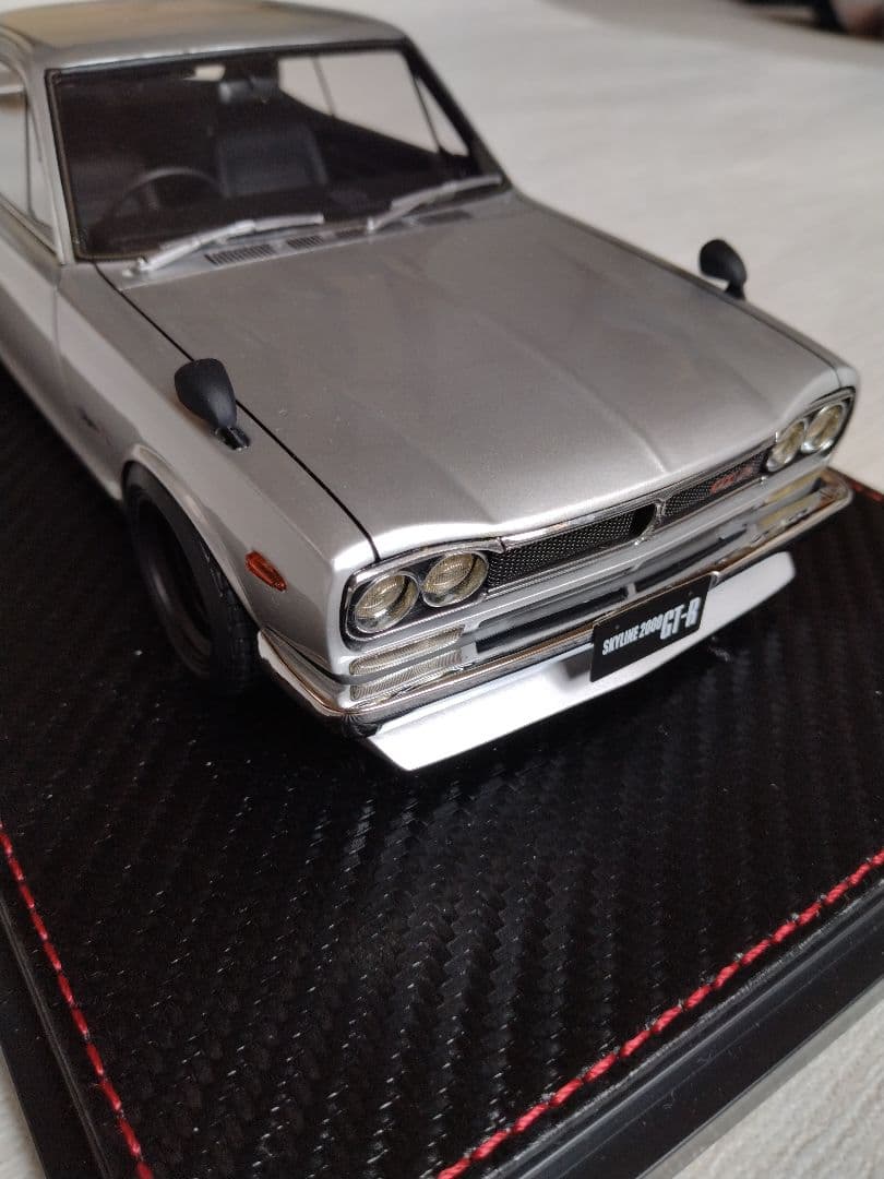 1/18 スカイラインGT-R ハコスカKPGC10クリアケース付ワイドタイヤ