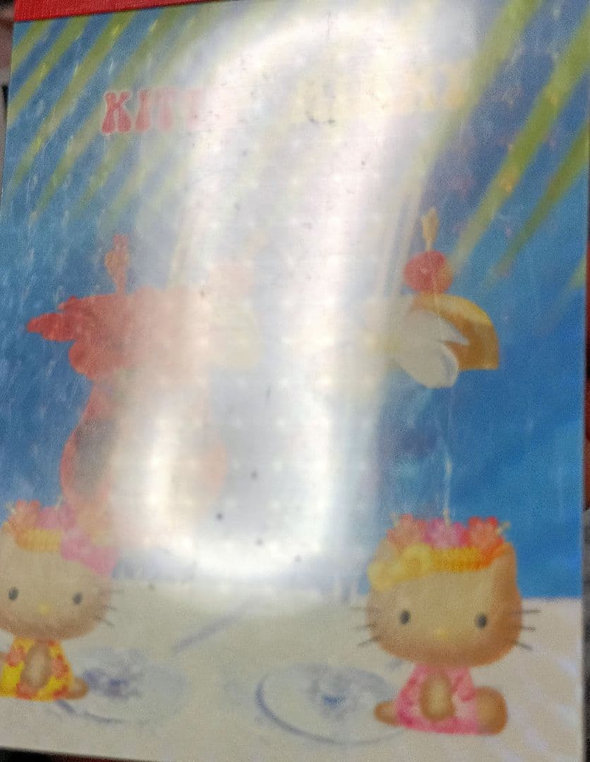 【平成レトロ】日焼け　ハローキティ　ビーチ　トロピカル　メモ帳