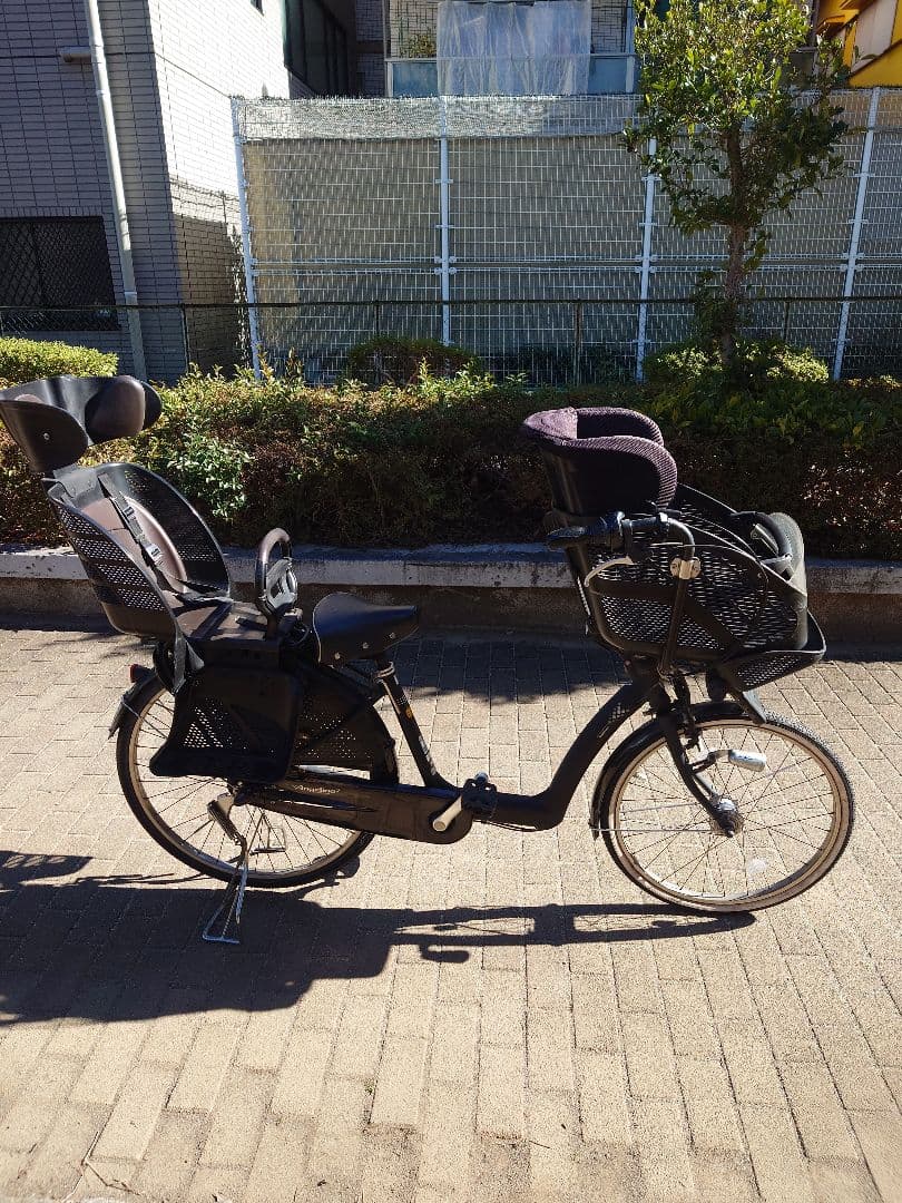 ブリヂストン　アンジェリーノ　 チャイルドシート付き 自転車