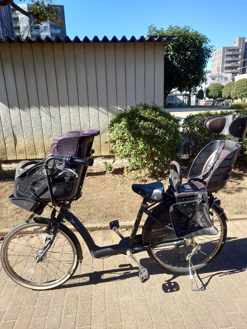 ブリヂストン　アンジェリーノ　 チャイルドシート付き 自転車