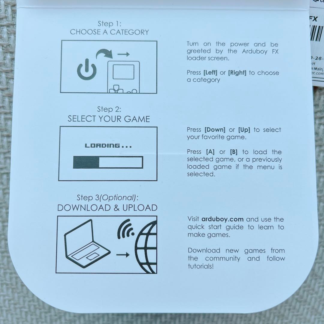 ほぼ未使用★ARDUBOY FX ビデオゲーム開発機
