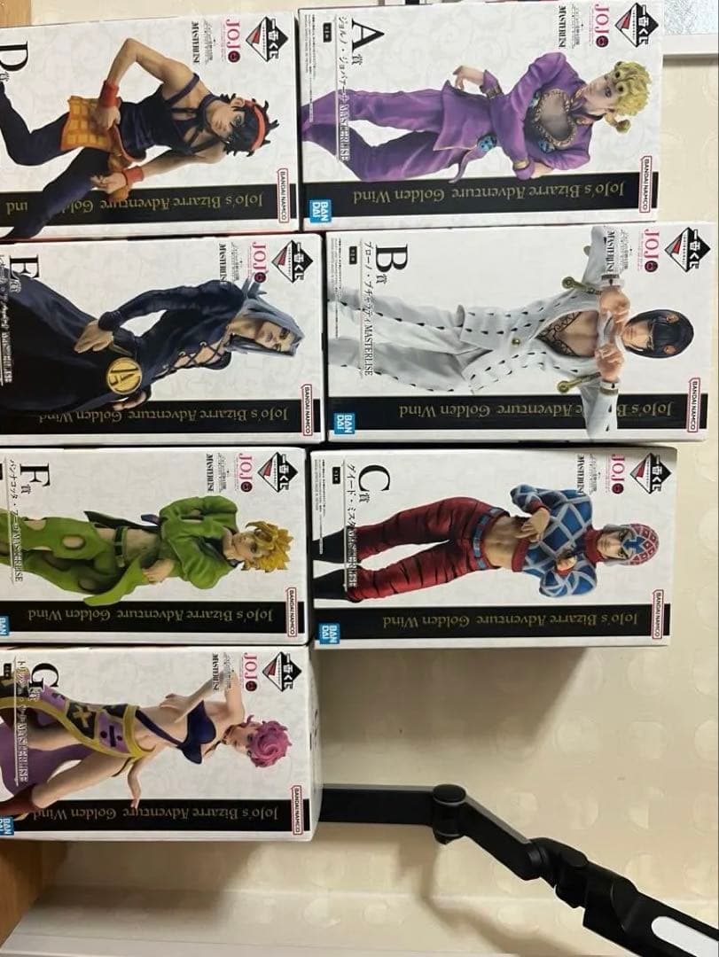 ジョジョの奇妙な冒険　一番くじ　GOLDEN WIND フィギュア　全種