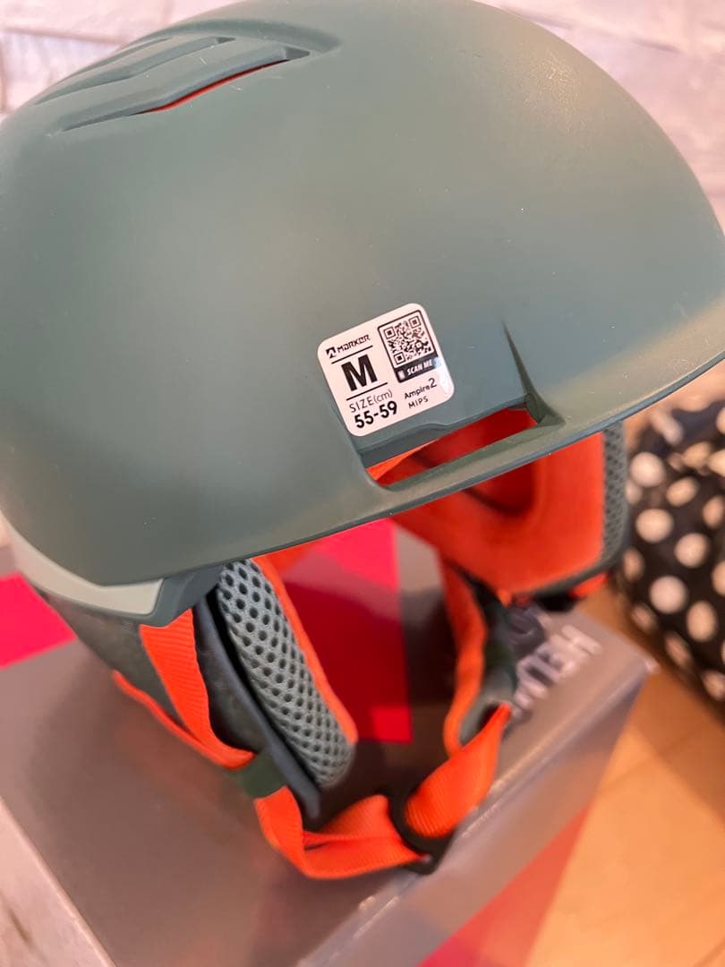 ⭕️MARKER Ampire 2 ヘルメット Mサイズ グリーン/オレンジ