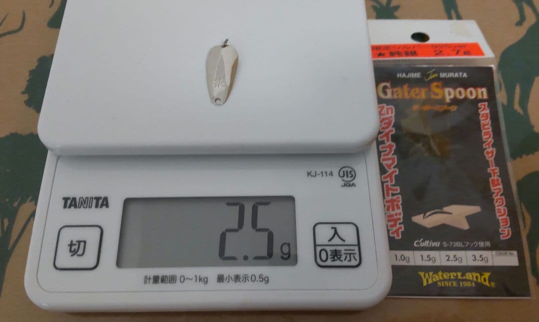純銀 ルアー スプーン 2.5g レア