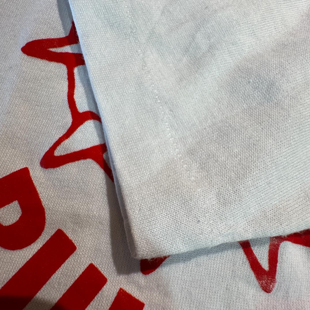 80s 90s ヴィンテージ フットボールT ラバープリント ブルドッグ