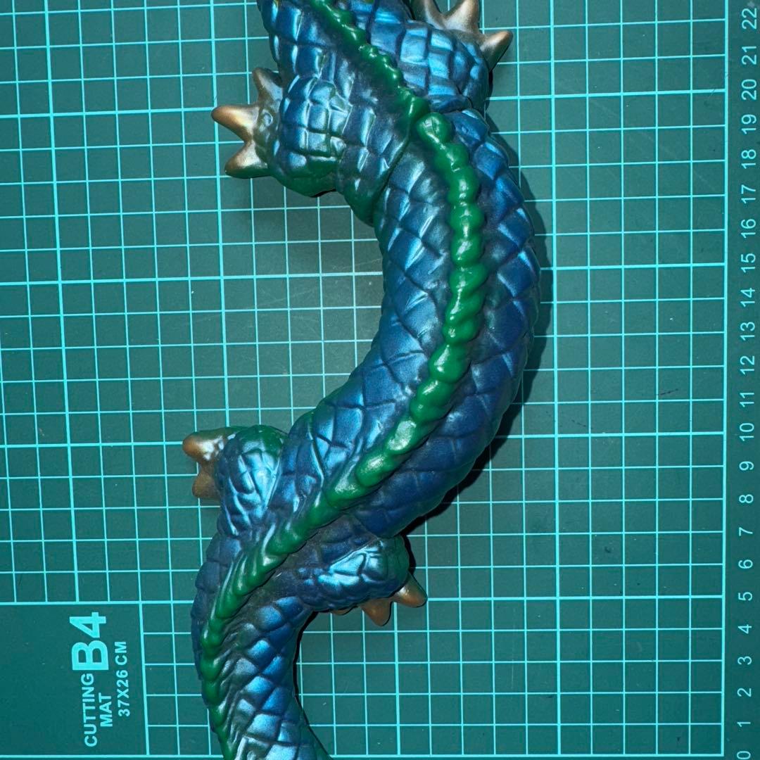 M1号　マンダ　第一期　緑　ピンク　蓄光版スタンダードサイズ　ソフビ　3体