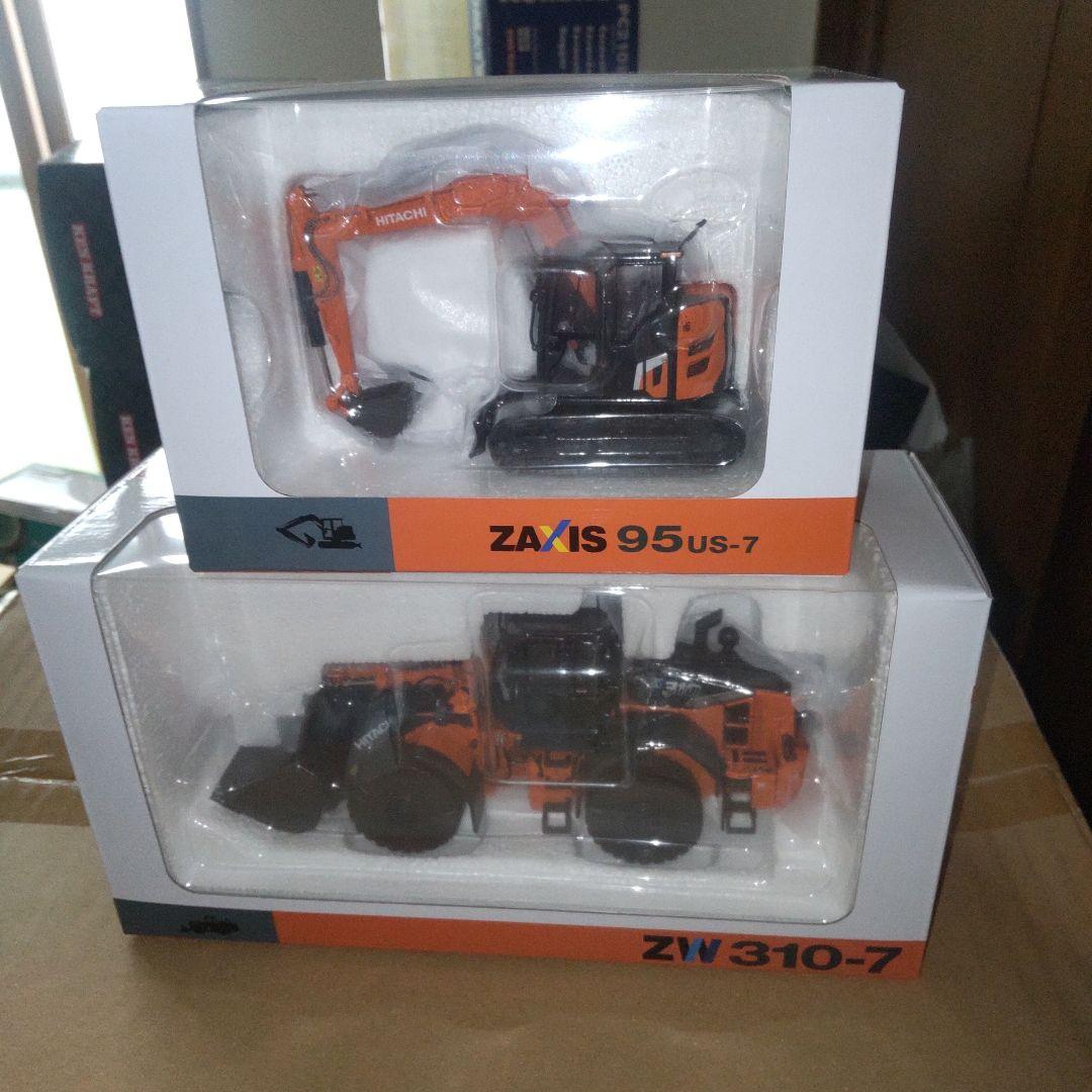 日立建機　 ZAXIS 95US-7 & ZW310-7 2セット 1/50
