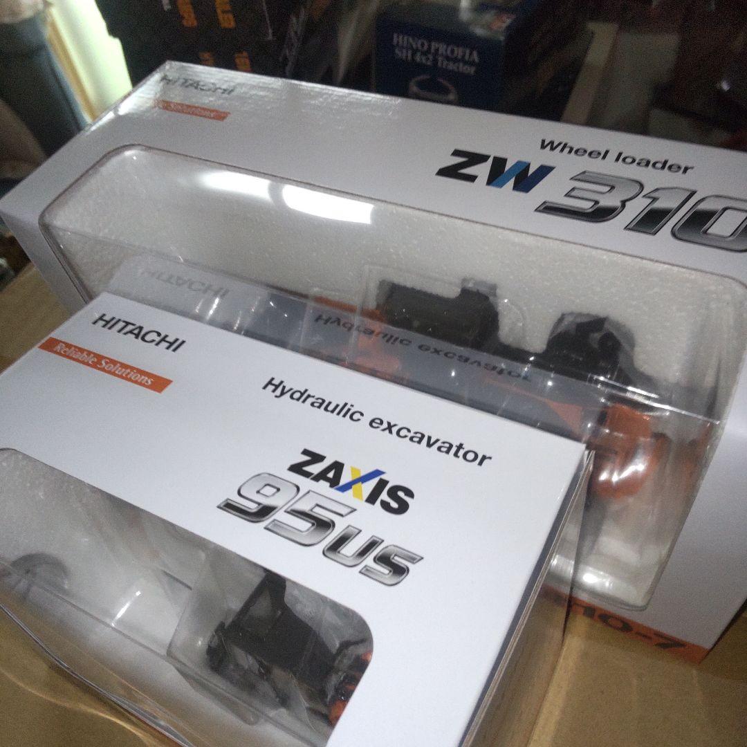 日立建機　 ZAXIS 95US-7 & ZW310-7 2セット 1/50
