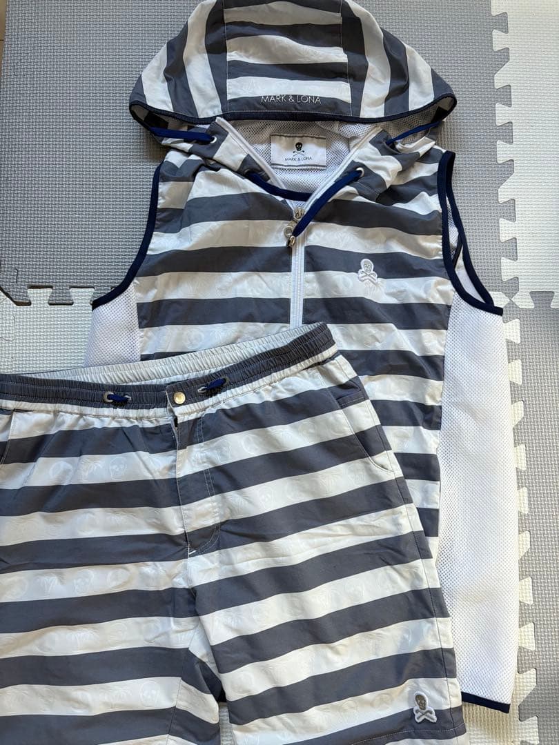 マークアンドロナ ベスト 半ズボン メンズ ゴルフウェア MARK&LONA