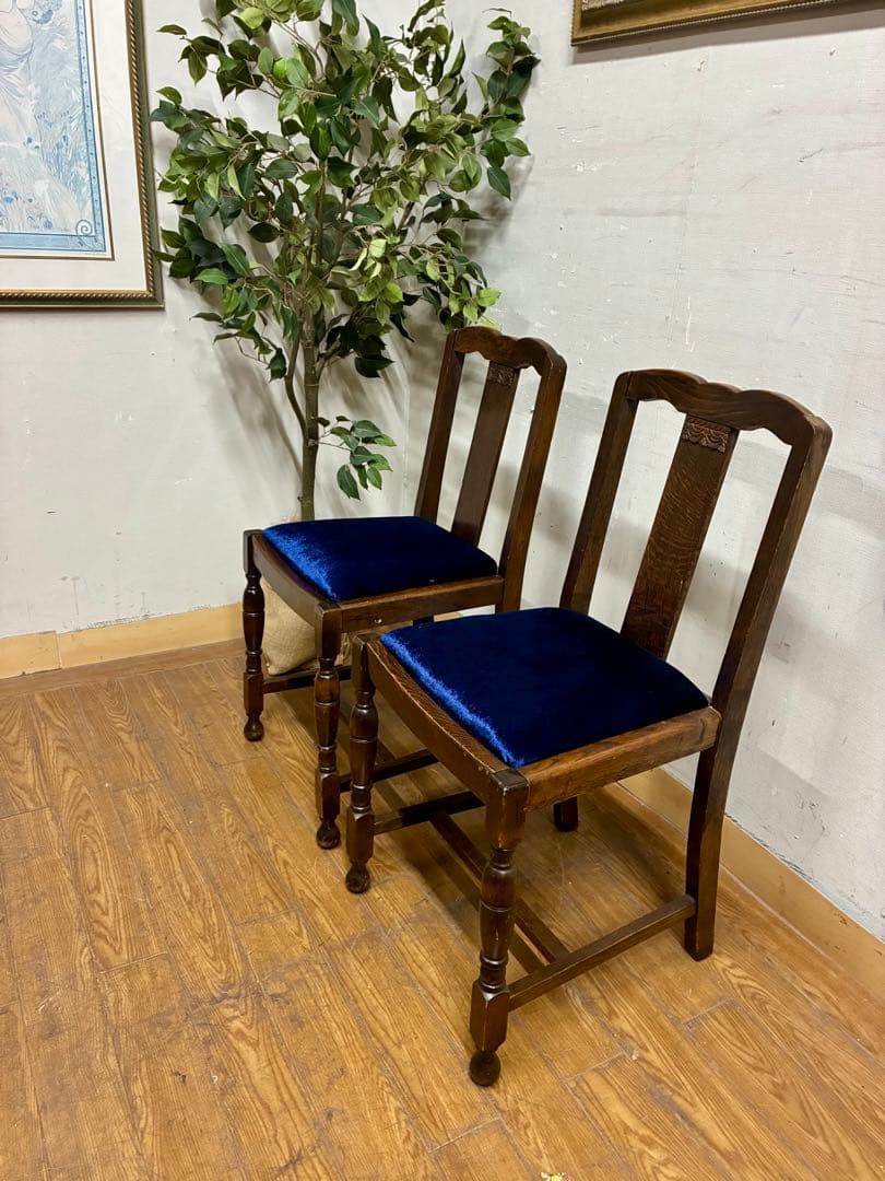 管430☆送料無料☆イギリス製☆アンティーク☆バルボスレッグ☆ダイニングチェア