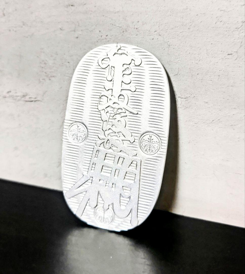 純銀製　慶長小判　30ｇ　造幣局検定マーク入り　高級桐箱付き