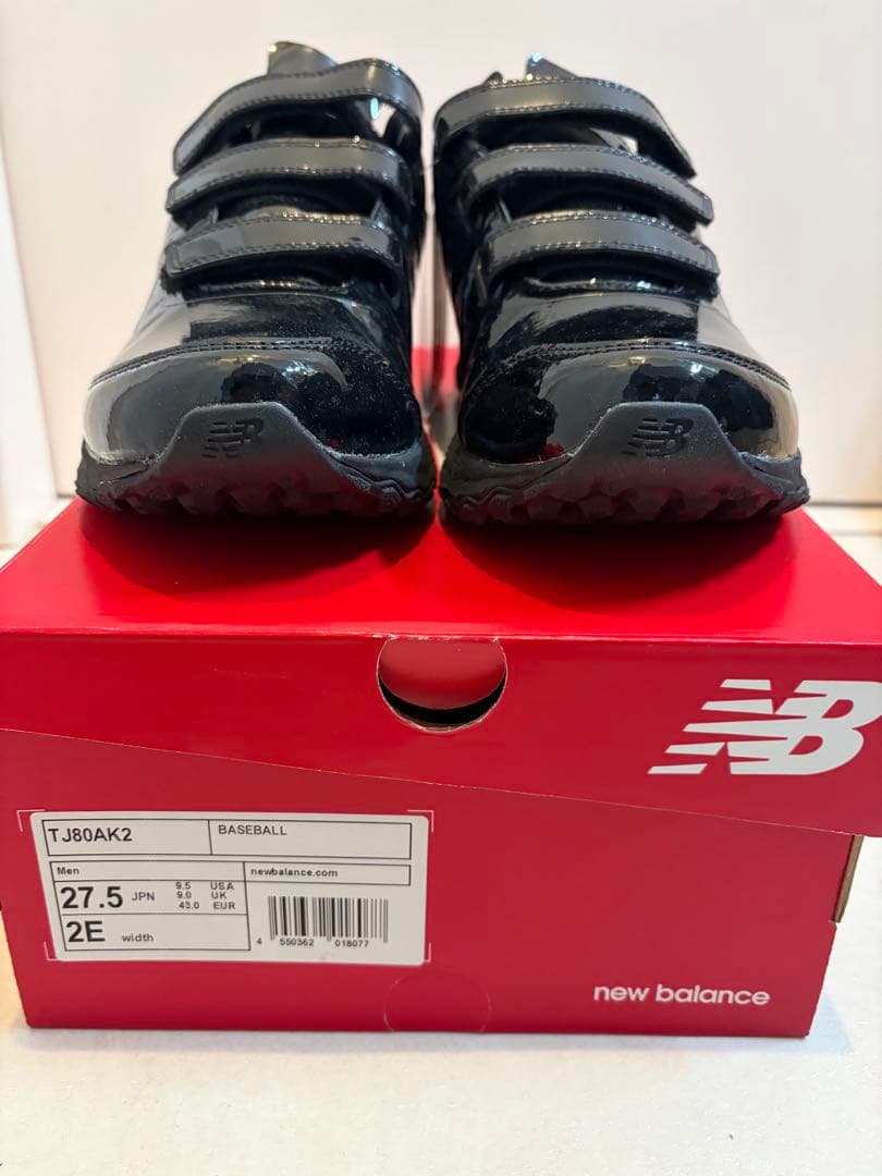 【新品未使用】ニューバランスTJ80 AK2 トレーニングシューズ　黒　光沢