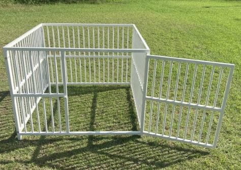 スチール製ドッグハウス　マルチサークルハウス　屋内　屋外用 ［犬小屋 大型犬］