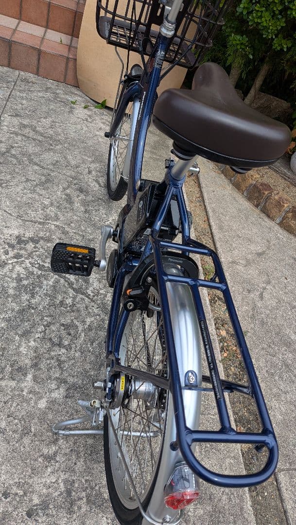 Panasonic製 三段変速付20インチ電動アシスト自転車ネイビー