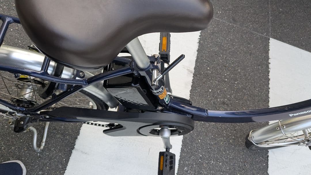 Panasonic製 三段変速付20インチ電動アシスト自転車ネイビー