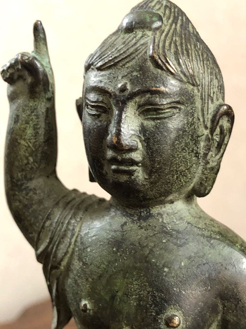 仏教美術 古銅 誕生仏 釈迦如来 仏像