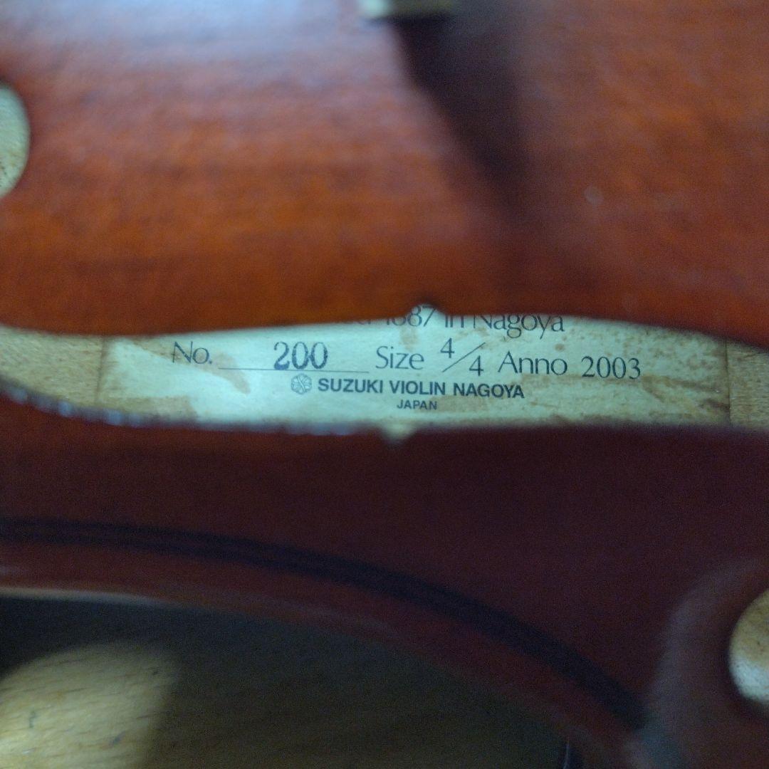 ♥即、使用可♥大特価♥スズキバイオリン4/4NO.200弓ケース松脂付♥メンテ済