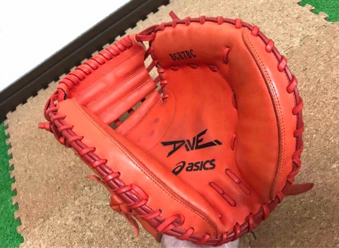 asics 軟式キャッチャーミット　美品‼️